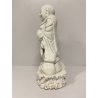 ANTICA STATUA PORCELLANA  Budai BUDDHA SORRIDENTE BUDDA CHE RIDE 29 cm/h '900