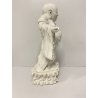 ANTICA STATUA PORCELLANA  Budai BUDDHA SORRIDENTE BUDDA CHE RIDE 29 cm/h '900