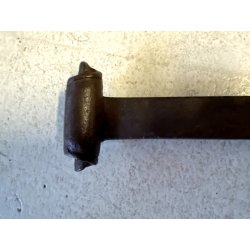 ANTICO CATENACCIO CHIAVISTELLO FERRO BATTUTO FORGIATO PORTONE 71,5 cm XVIII sec