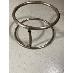 GRANDE PIATTO VETRO MURANO MURRINA LATTIMIO SPIRALE ROSA GRIGIO ø 64 x 21,5 cm/h