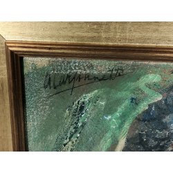 ANTICO QUADRO DIPINTO Arnaldo Carpanetti EPOCA 900 olio tela RITRATTO NUDO DONNA