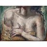 ANTICO QUADRO DIPINTO Arnaldo Carpanetti EPOCA 900 olio tela RITRATTO NUDO DONNA