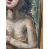 ANTICO QUADRO DIPINTO Arnaldo Carpanetti EPOCA 900 olio tela RITRATTO NUDO DONNA