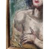 ANTICO QUADRO DIPINTO Arnaldo Carpanetti EPOCA 900 olio tela RITRATTO NUDO DONNA
