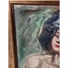 ANTICO QUADRO DIPINTO Arnaldo Carpanetti EPOCA 900 olio tela RITRATTO NUDO DONNA