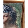 ANTICO QUADRO DIPINTO Arnaldo Carpanetti EPOCA 900 olio tela RITRATTO NUDO DONNA