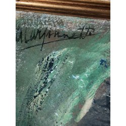 ANTICO QUADRO DIPINTO Arnaldo Carpanetti EPOCA 900 olio tela RITRATTO NUDO DONNA