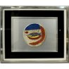 QUADRO BASSORILIEVO ARGENTO PUNZONATO 16/200 Giuseppe Migneco PESCATA DI SARDE 