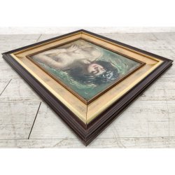 ANTICO QUADRO DIPINTO Arnaldo Carpanetti EPOCA 900 olio tela RITRATTO NUDO DONNA