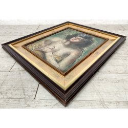 ANTICO QUADRO DIPINTO Arnaldo Carpanetti EPOCA 900 olio tela RITRATTO NUDO DONNA