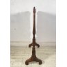 ANTICO RARO COPRICAMINO/PARASCINTILLE LEGNO 1800 RICAMATO ALTEZZA REGOLABILE