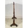 ANTICO RARO COPRICAMINO/PARASCINTILLE LEGNO 1800 RICAMATO ALTEZZA REGOLABILE