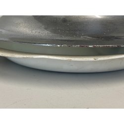 COPPIA APPLIQUE LAMPADA PARETE ROTONDA METALLO VETRO DESIGN MID CENTURY ø 25 cm