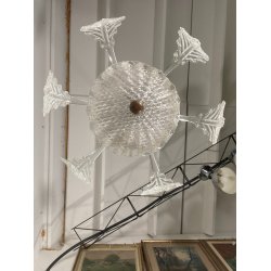 ANTICO LAMPADARIO A FOGLIE BAROVIER & TOSO VETRO MURANO SENZA IMPIANTO ELETTRICO