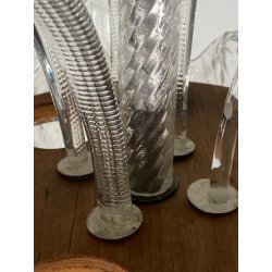 ANTICO LAMPADARIO A FOGLIE BAROVIER & TOSO VETRO MURANO SENZA IMPIANTO ELETTRICO