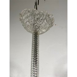 ANTICO LAMPADARIO A FOGLIE BAROVIER & TOSO VETRO MURANO SENZA IMPIANTO ELETTRICO