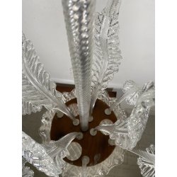 ANTICO LAMPADARIO A FOGLIE BAROVIER & TOSO VETRO MURANO SENZA IMPIANTO ELETTRICO