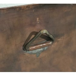 ANTICO QUADRO BASSORILIEVO RAME Madonna Addolorata EPOCA 1900 ICONA Liberty