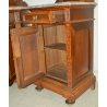 ANTICA COPPIA COMODINI liberty LEGNO NOCE MARMO originale 1900 OLD NIGHTSTANDS