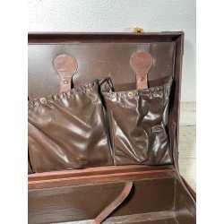 VALIGIA DA VIAGGIO BARTOLOMEI PER LANCIA CUOIO CUCITO A MANO 21x65x42 AUTOMOBILE