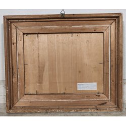 QUADRO DIPINTO OLIO Artino Giroldi PAESAGGIO BOSCO AUTUNNO Lago Maggiore CORNICE