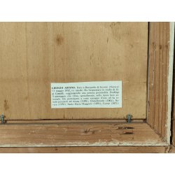 QUADRO DIPINTO OLIO Artino Giroldi PAESAGGIO BOSCO AUTUNNO Lago Maggiore CORNICE