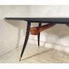 TAVOLO PRANZO DESIGN ANNI 60 Vittorio Dassi LEGNO OTTONE VETRO TABLE VINTAGE