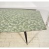 TAVOLO PRANZO DESIGN ANNI 60 Vittorio Dassi LEGNO OTTONE VETRO TABLE VINTAGE