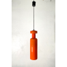 LAMPADARIO PENDENTE SOSPENSIONE VETRO INCAMICIATO ARANCIONE BIANCO MID CENTURY