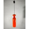 LAMPADARIO PENDENTE SOSPENSIONE VETRO INCAMICIATO ARANCIONE BIANCO MID CENTURY