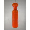 LAMPADARIO PENDENTE SOSPENSIONE VETRO INCAMICIATO ARANCIONE BIANCO MID CENTURY