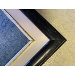 QUADRO ASTRATTO TECNICA MISTA Vittorio M. Carlo NATURA MORTA PESCI '71