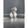 FIGURA CRISTALLO ANATRA CRYSTAL FROSTED DUCK Sevres FRANCE PAPERWEIGHT 7 cm/h