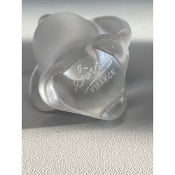 FIGURA CRISTALLO ANATRA CRYSTAL FROSTED DUCK Sevres FRANCE PAPERWEIGHT 7 cm/h