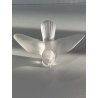 FIGURA CRISTALLO UCCELLO BIRD FROSTED CRYSTAL Sevres FRANCE PAPERWEIGHT 7 cm/h