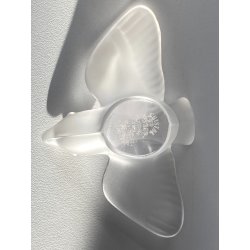 FIGURA CRISTALLO UCCELLO BIRD FROSTED CRYSTAL Sevres FRANCE PAPERWEIGHT 7 cm/h