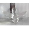 FIGURA CRISTALLO UCCELLO BIRD FROSTED CRYSTAL Sevres FRANCE PAPERWEIGHT 7 cm/h