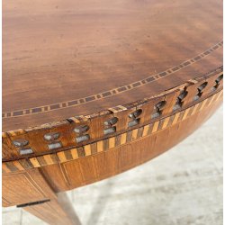 ANTICA CONSOLLE VITTORIANA INTARSIATA PRIMISSIMI 1900 LEGNO NOCE SCOLPITA EPOCA