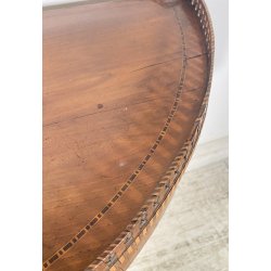 ANTICA CONSOLLE VITTORIANA INTARSIATA PRIMISSIMI 1900 LEGNO NOCE SCOLPITA EPOCA