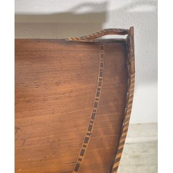 ANTICA CONSOLLE VITTORIANA INTARSIATA PRIMISSIMI 1900 LEGNO NOCE SCOLPITA EPOCA