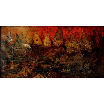 ANTICO QUADRO DIPINTO OLIO TAVOLA Bertinario Augusto NATURA MORTA FRUTTA PERE 