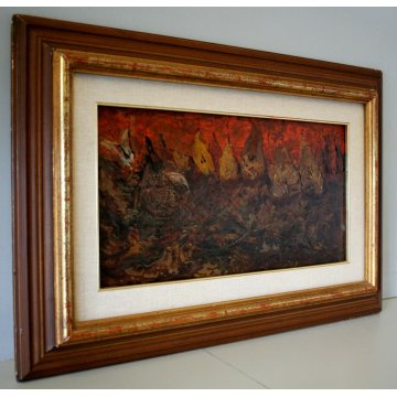 ANTICO QUADRO DIPINTO OLIO TAVOLA Bertinario Augusto NATURA MORTA FRUTTA PERE 
