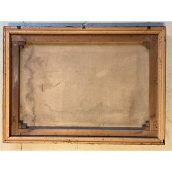 GRANDE DIPINTO OLIO Corrado Selvini PAESAGGIO ASTRATTO LAGO MAGGIORE MEINA LESA