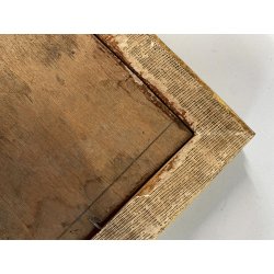 ANTICO QUADRO OLIO TAVOLETTA GENERE PAESAGGIO PASTORALE GREGGE PASTORE PECORE