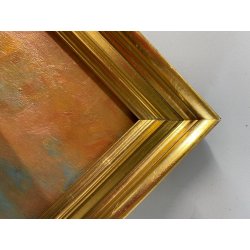 ANTICO QUADRO OLIO TAVOLETTA GENERE PAESAGGIO LACUSTRE PASTORALE GREGGE  PECORE