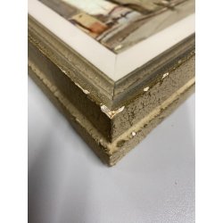 ANTICO DIPINTO OLIO Valdemi SCORCIO Porte Cailhau BORDEAUX FRANCIA