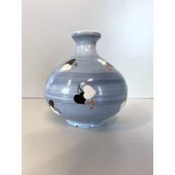 PICCOLO VASO CERAMICA Lavenia DECORO PATTERN FLOREALE ASTRATTO ART DECO 11cm/h