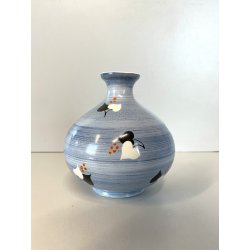 PICCOLO VASO CERAMICA Lavenia DECORO PATTERN FLOREALE ASTRATTO ART DECO 11cm/h