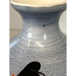 PICCOLO VASO CERAMICA Lavenia DECORO PATTERN FLOREALE ASTRATTO ART DECO 11cm/h