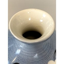 PICCOLO VASO CERAMICA Lavenia DECORO PATTERN FLOREALE ASTRATTO ART DECO 11cm/h